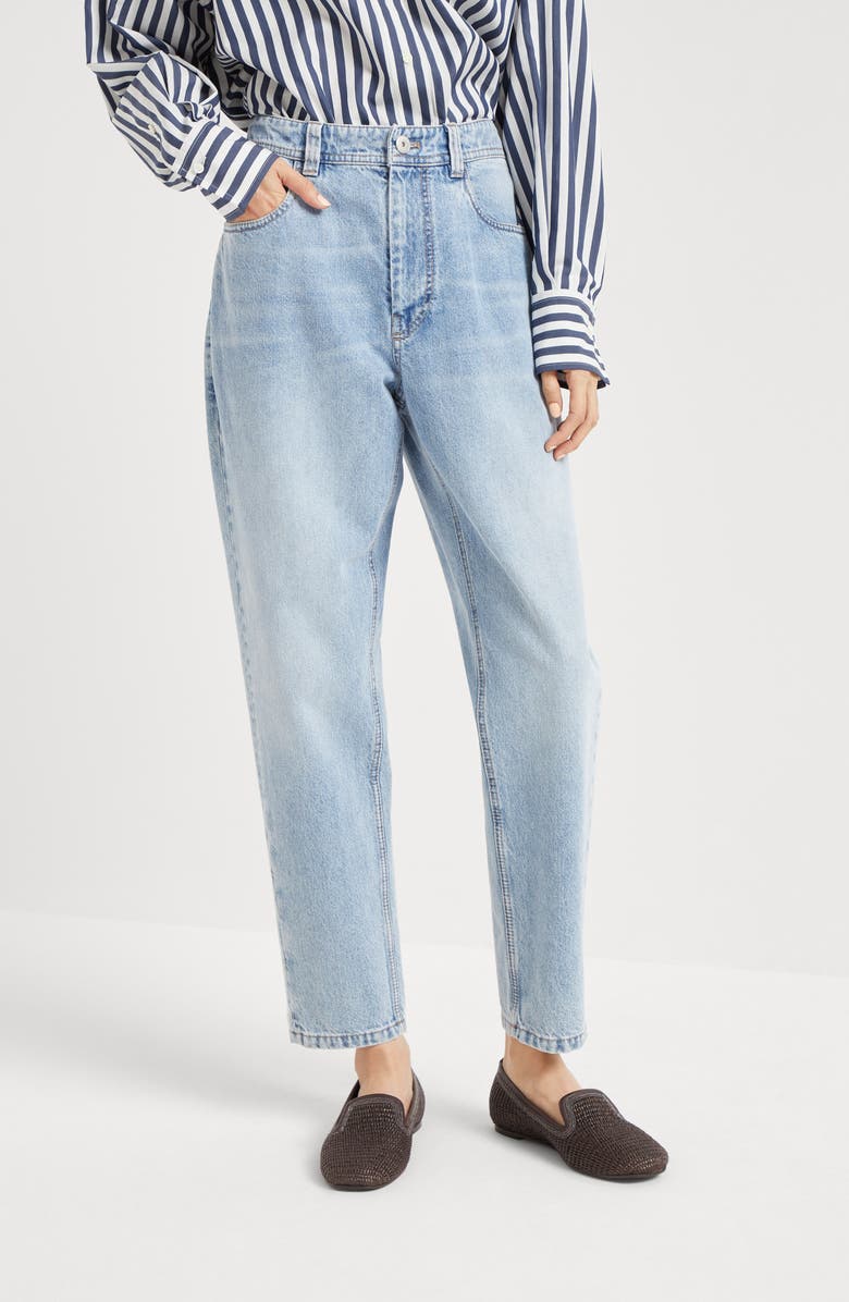 Brunello Cucinelli Baggy Tapered trousers, Alternate, color, 