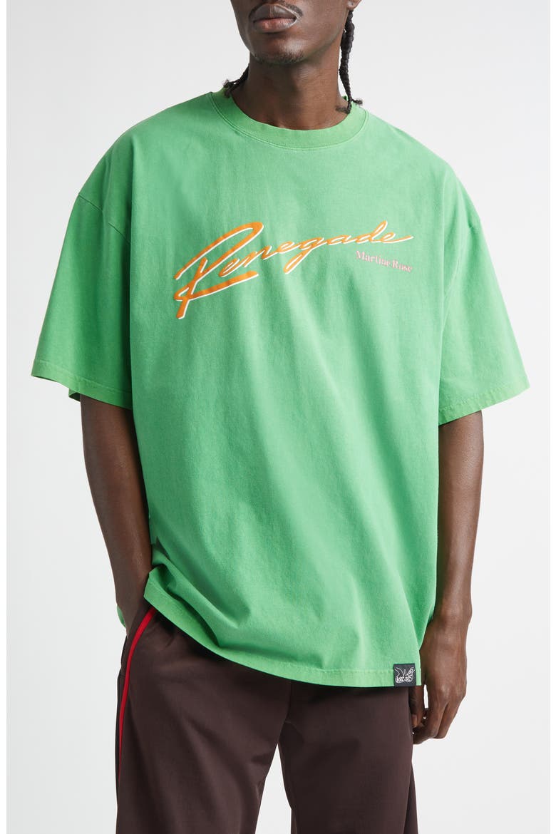 Oversize Graphic T-Shirt, Main, color, GREEN