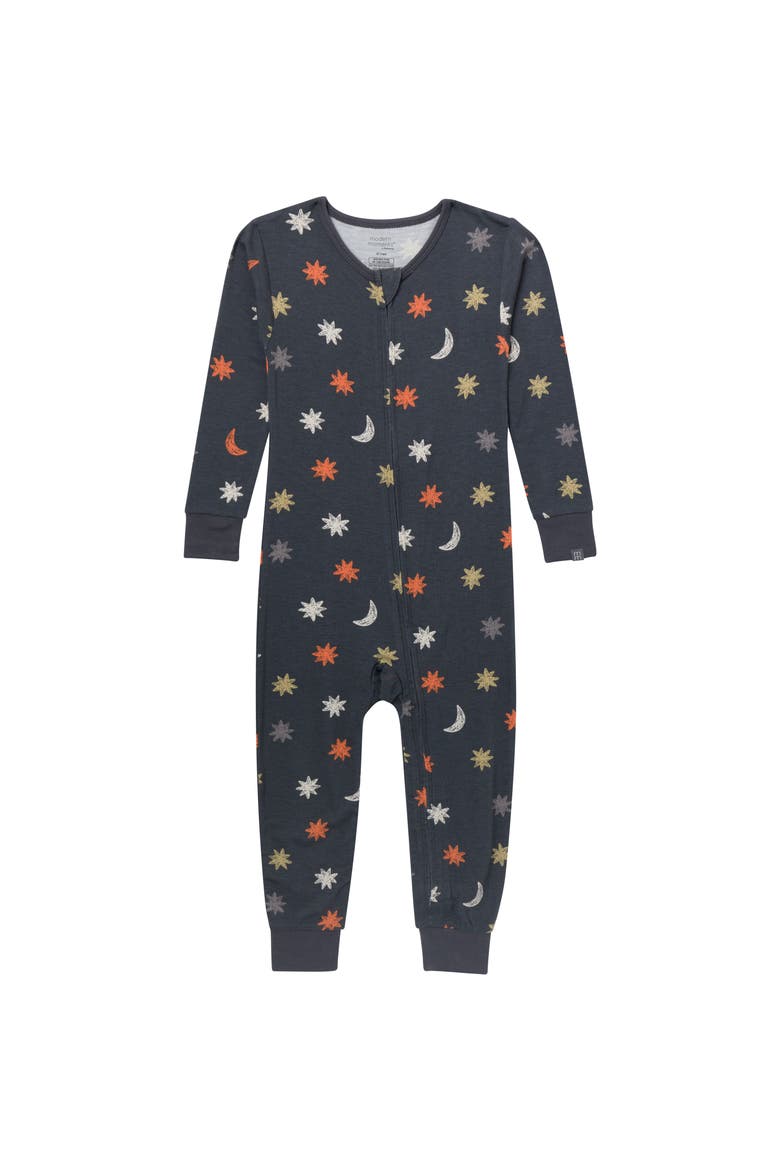 Christmas Snug Fitting Footless Pajamas, Alternate, color, Stars and Moons
