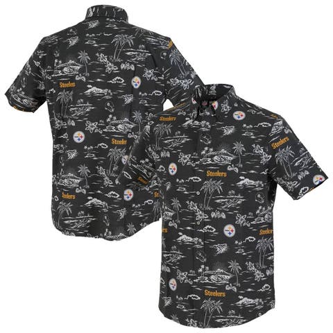 Men's Reyn Spooner Black Pittsburgh Steelers Kekai Performance Button-Down Shirt