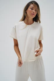LNA Ava Oversized Spandex Jersey Tee