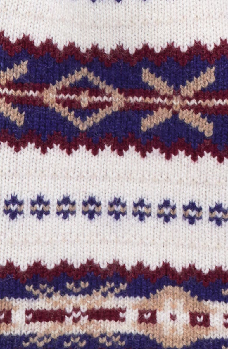 rag & bone Fair Isle Merino Wool Scarf, Alternate, color, 