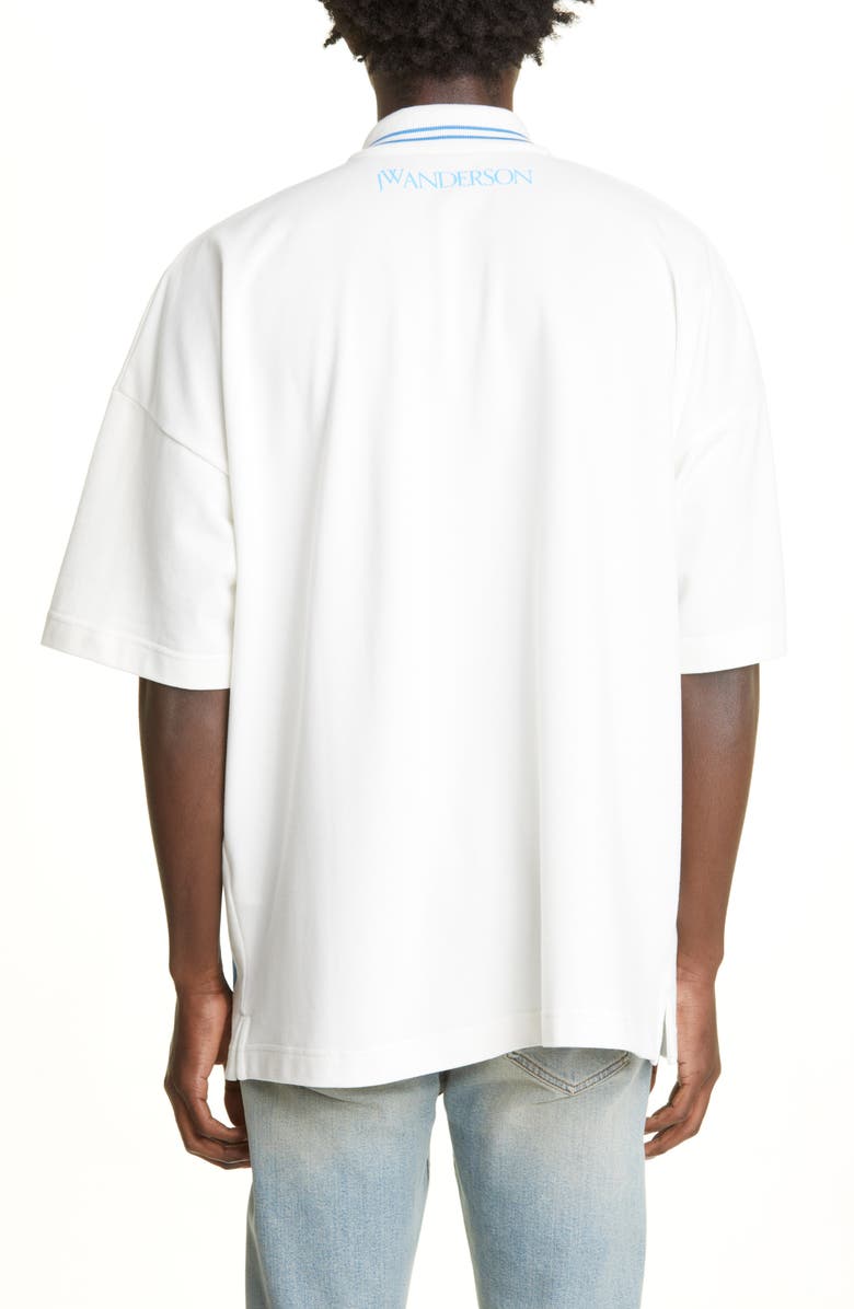 JW Anderson Oversize Elephant Graphic Polo, Alternate, color, 