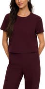 SPANX® Ponte Cropped Crewneck Tee