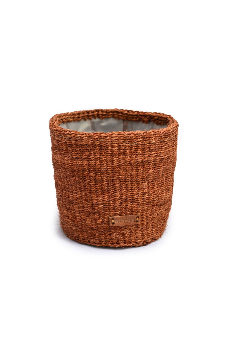 Others Trade for Hope Brown and Red Flower Pot, Main, color, Brown