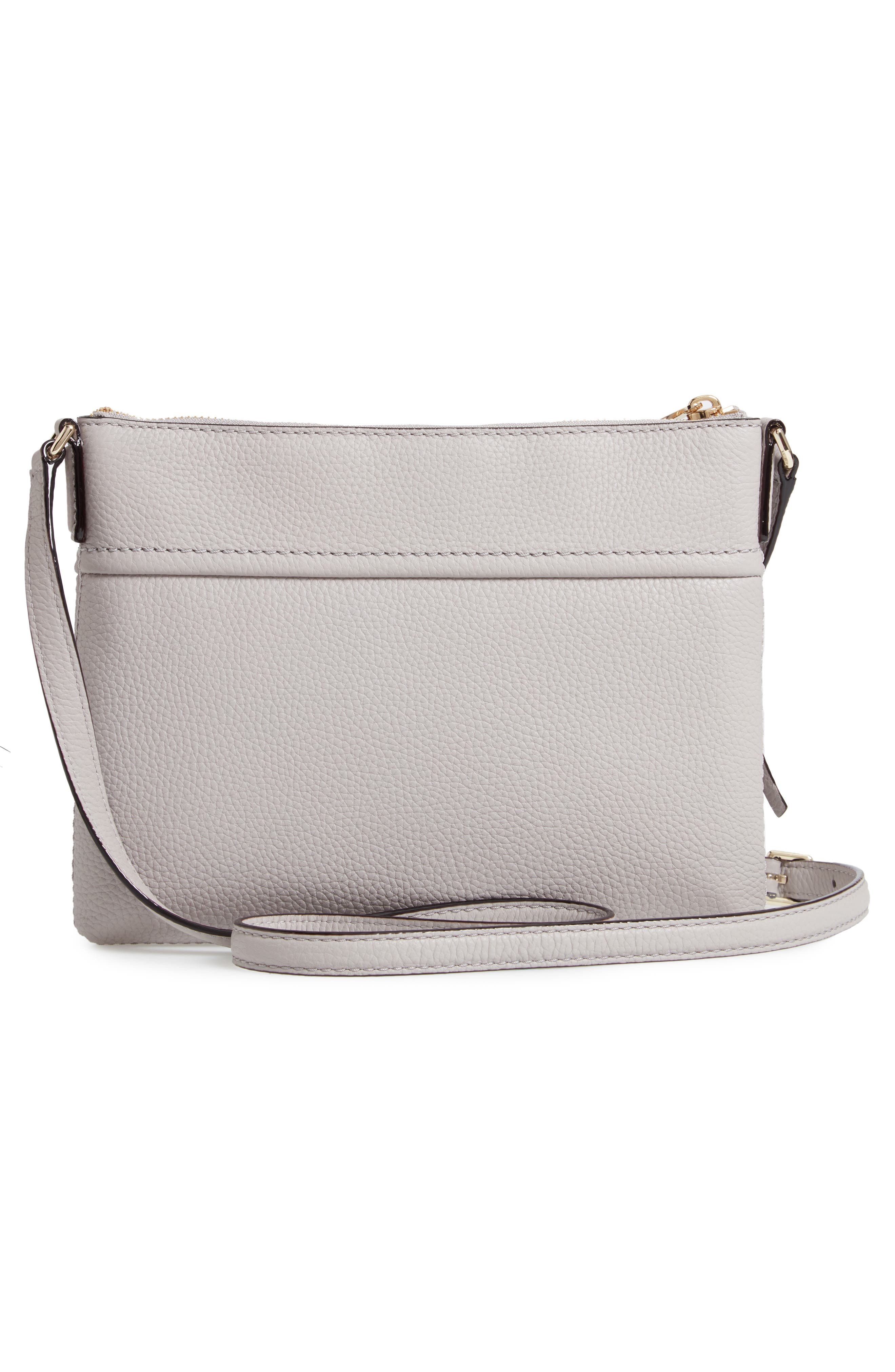jackson street - gabriele leather crossbody bag, Alternate, color, ASH GREY