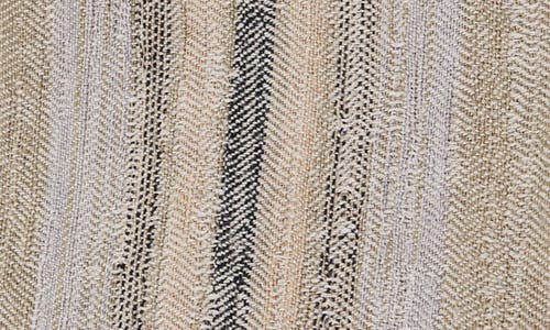 Commune Stripe Linen Kitchen Towel In Brown