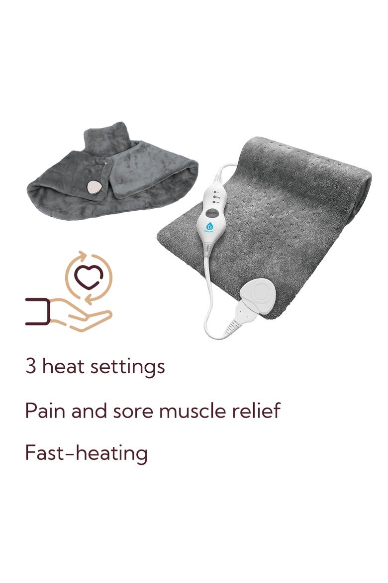 Total Comfort Set Neck & Shoulder Warmer & Heating Pad, Alternate, color, Multicolor