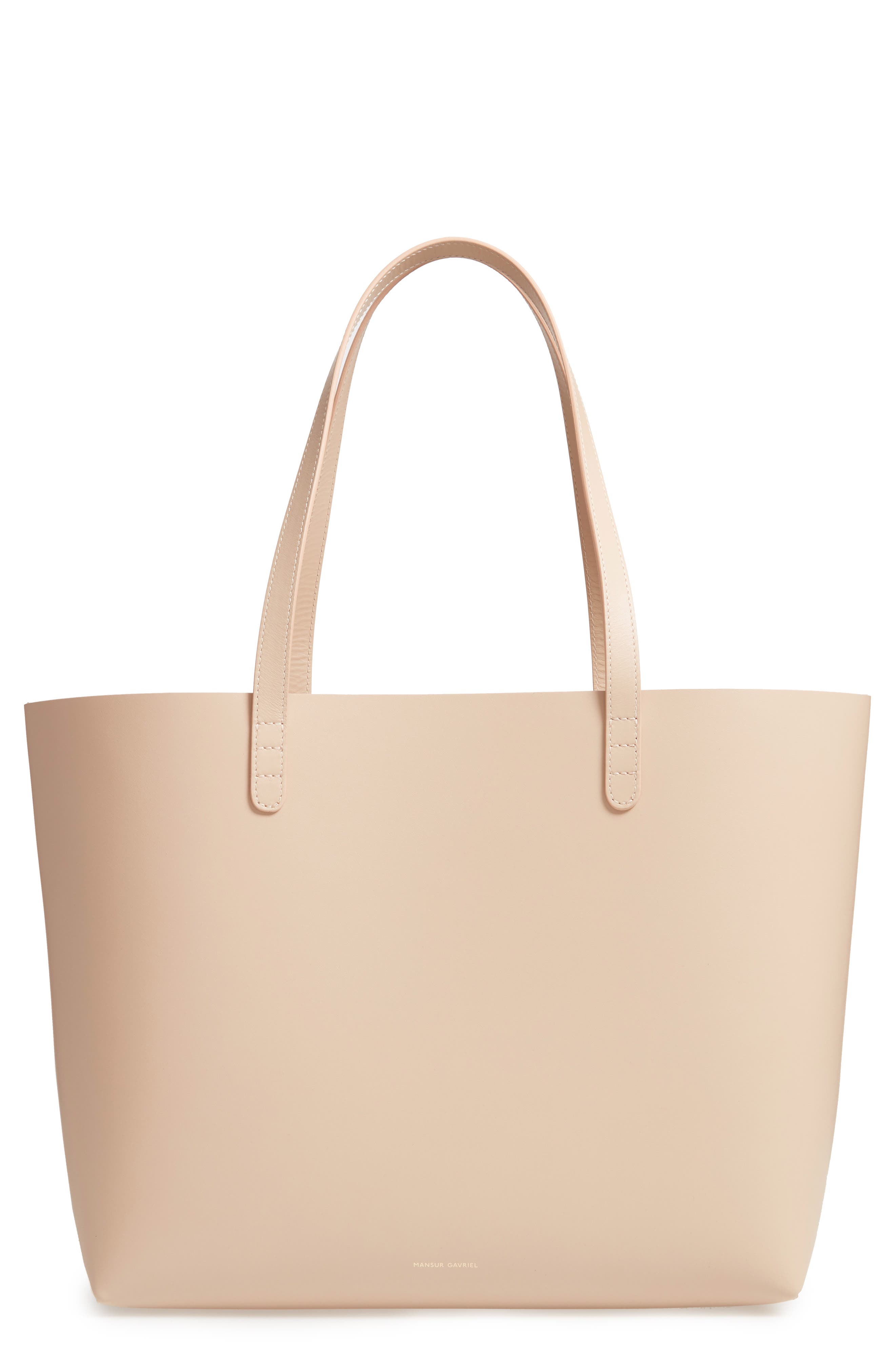 Mansur Gavriel Large Leather Tote, Main, color, 