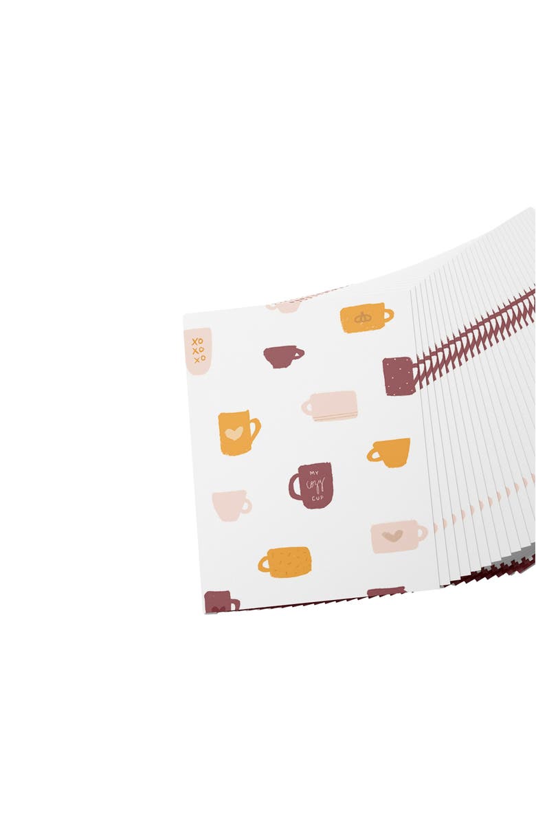Joy Paper Co. Fall Coffee Boxed Greeting Card Set, Alternate, color, Light Pink Envelopes