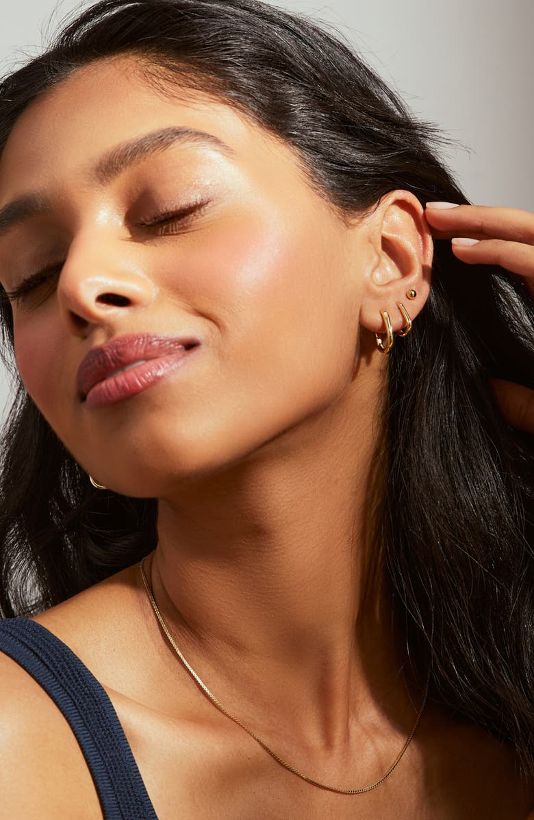 Ana Luisa Gold Hoop Earrings - Rox Mini, Alternate, color, 