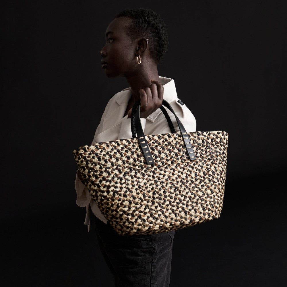 indego africa Claudine Signature Speckled Tote, Alternate, color, Speckled