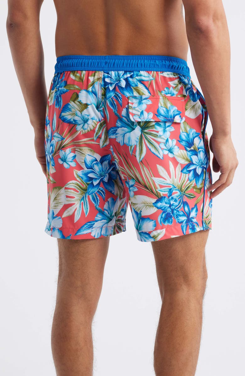 Tommy Bahama Naples Garden Grotto 6-Inch Swim Trunks, Alternate, color, Melon Berry