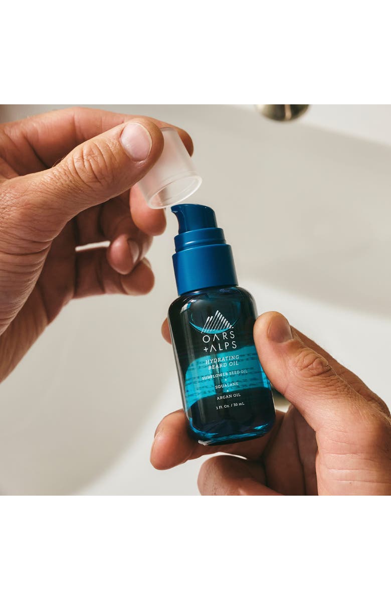 OARS + ALPS Hydrating Beard Oil, Alternate, color, Blue