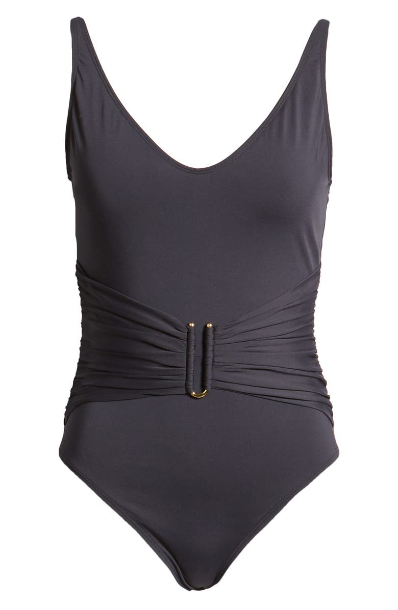 BLEU by Rod Beattie All About U Bar Detail One-Piece Swimsuit, Alternate, color, 