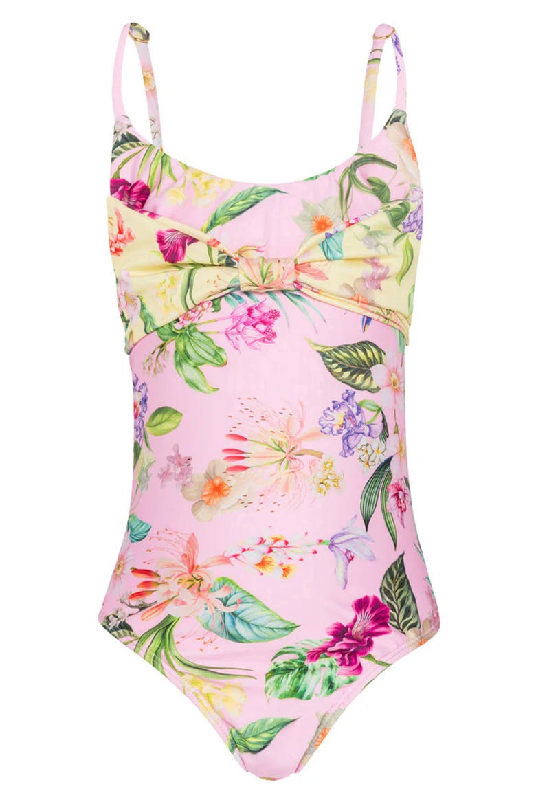 Kids' Daisy One-Piece Swimsuit, Main, color, PARADISE BLOOM