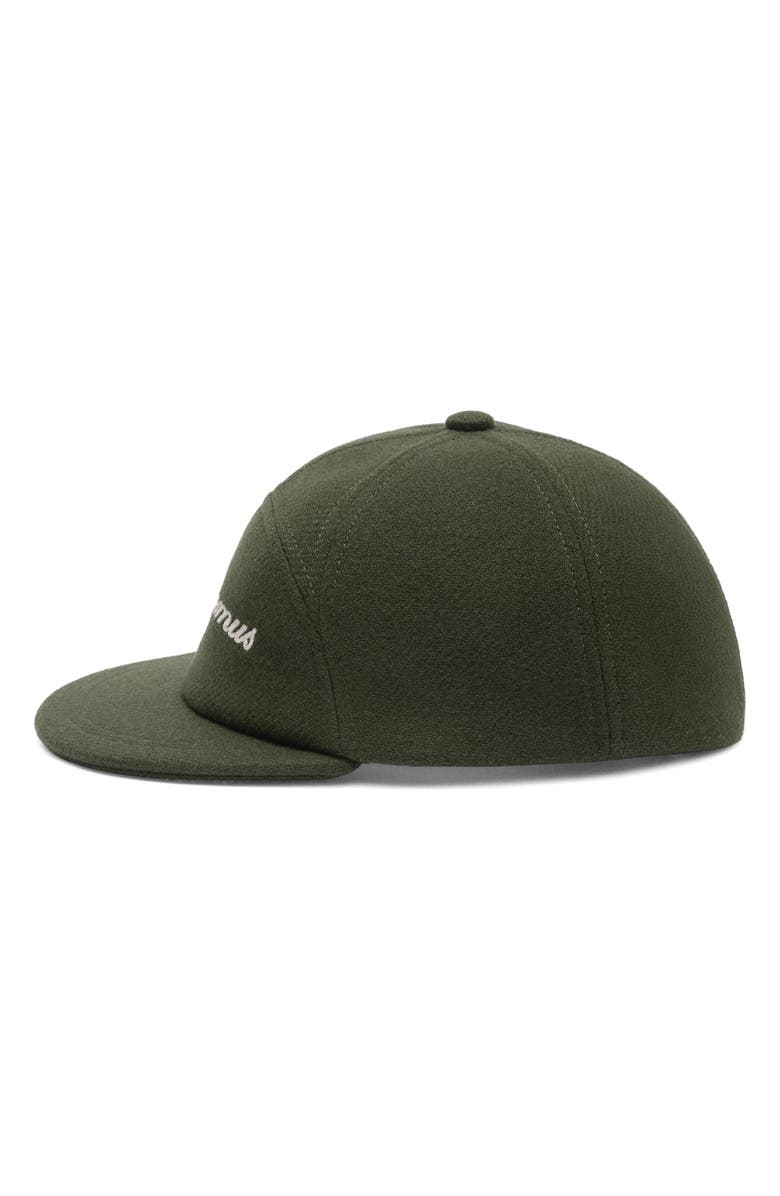 Jacquemus La Casquette Embroidered Logo Wool Blend Baseball Cap, Alternate, color, Dark Khaki 580