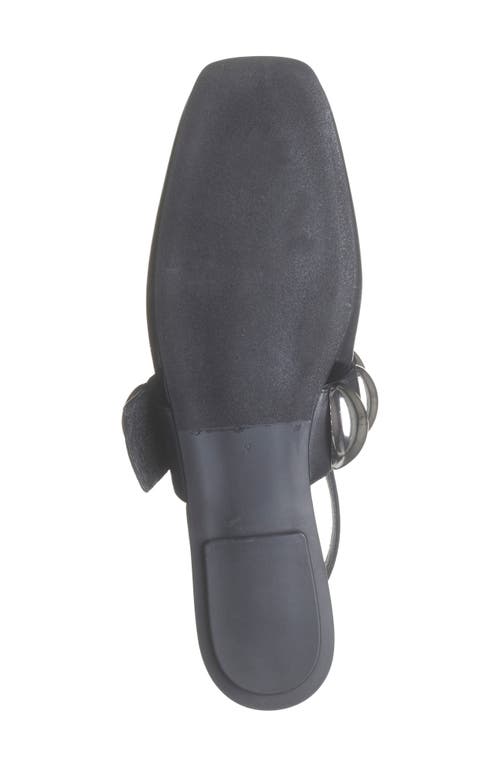 Jeffrey Campbell Manon Slingback Flat In Black Silver