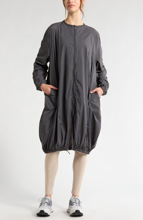 Zella Parachute Duster Jacket In Grey Forged
