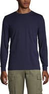 Lands' End Super-T Long Sleeve T-Shirt with Pocket