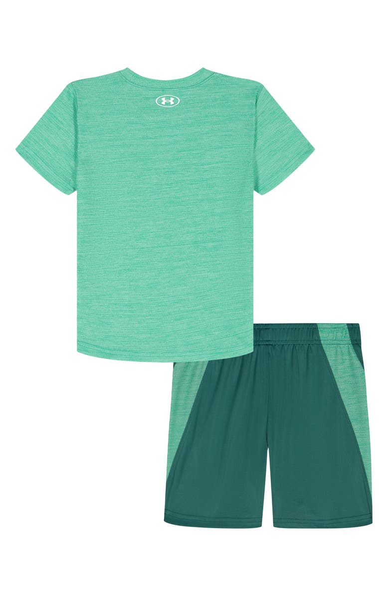 Under Armour Kids' Cut & Sew Twist T-shirt & Shorts Set, Alternate, color, Green