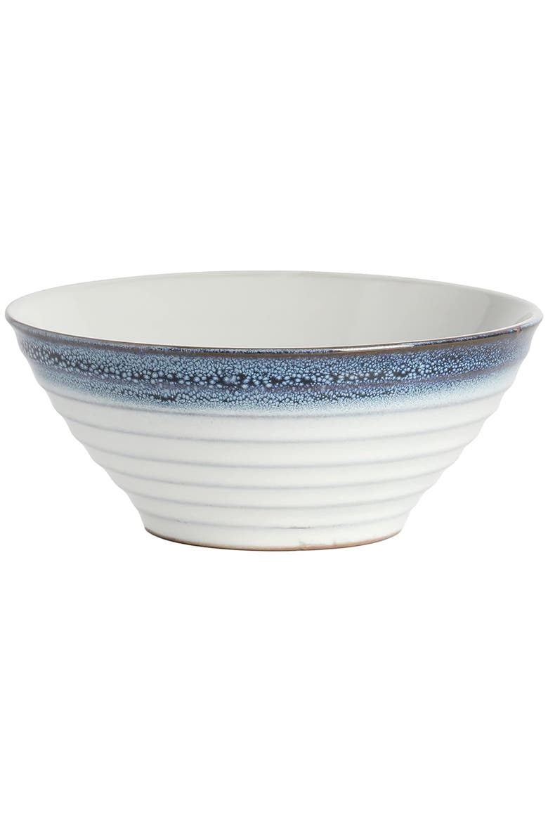 Spiral Embossed 16 Piece Stoneware Dinnerware Set, Alternate, color, White