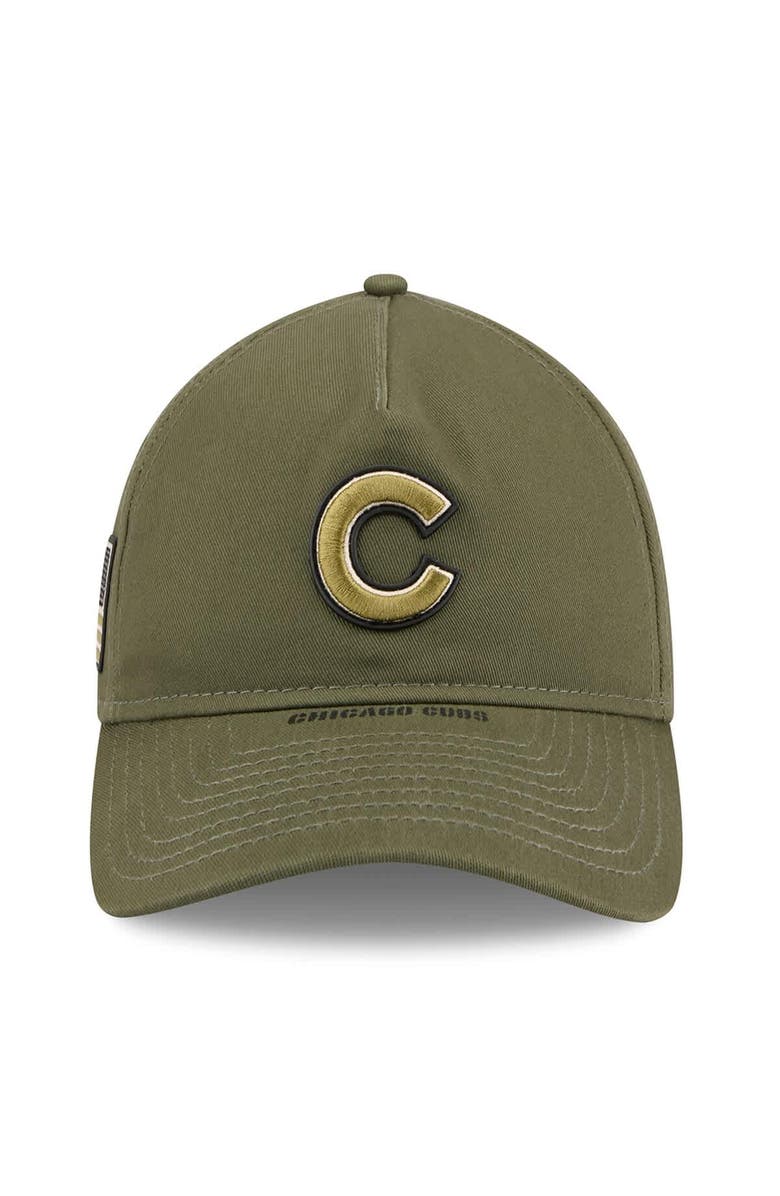 New Era Men's New Era  Olive Chicago Cubs 2026 Armed Forces Day 9TWENTY Adjustable Hat, Alternate, color, Olive
