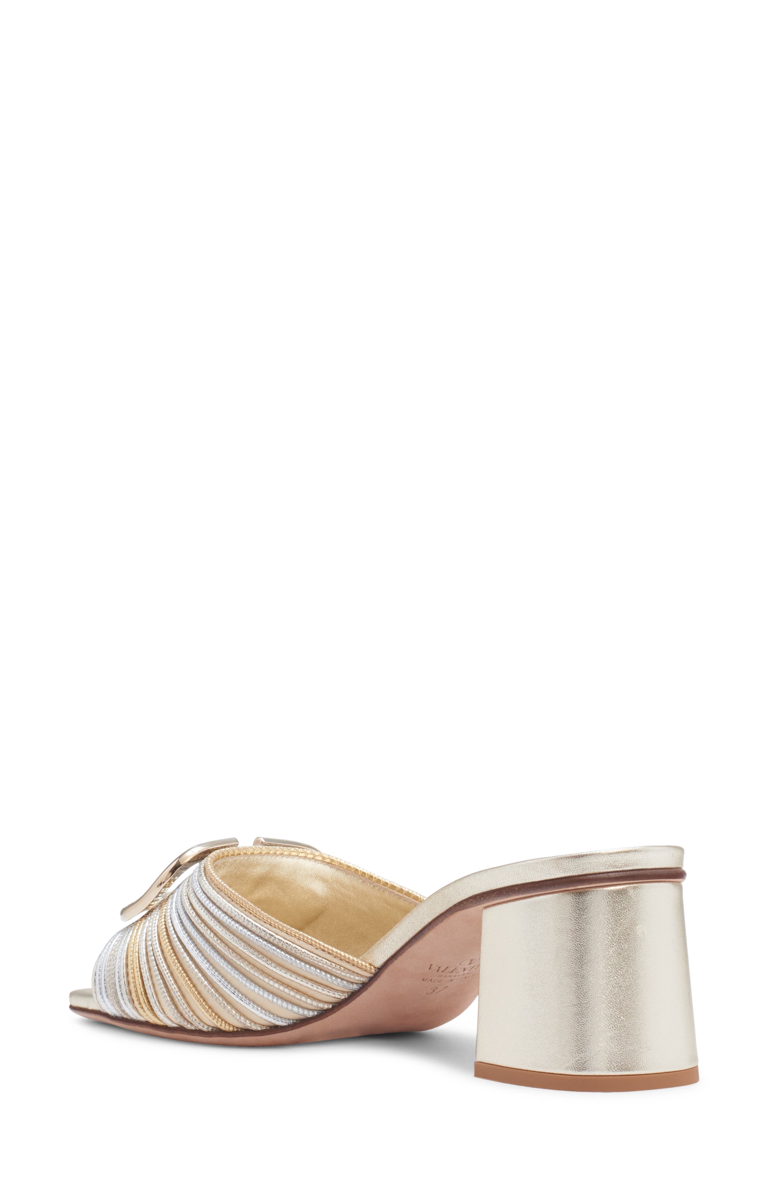 Valentino Garavani VLOGO Slide Sandal, Alternate, color, 