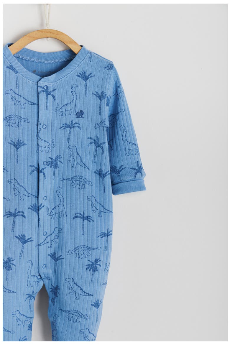 Premium Cotton Roar Footie Pajama for Infant, Alternate, color, FULL PRINT