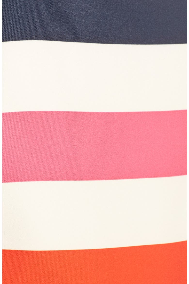 Embellished Stripe Satin Shift Dress, Alternate, color, PINK PRINT