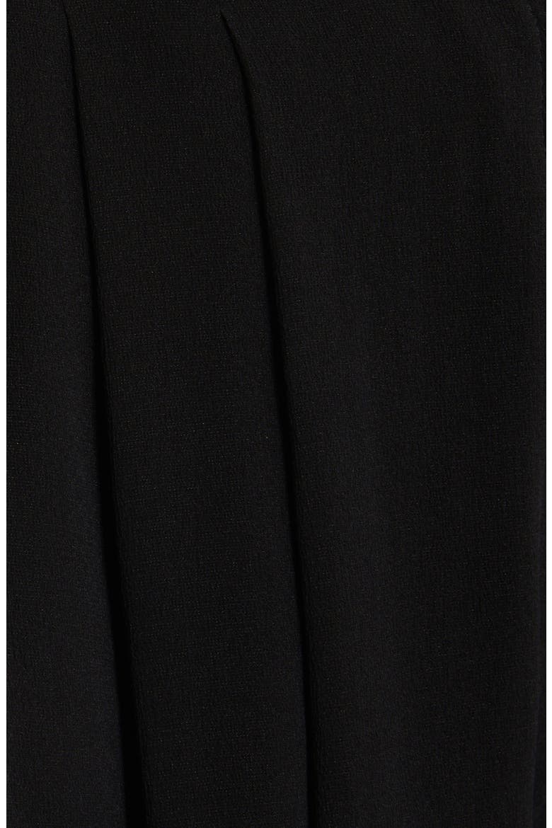 Sheer Extra Wide Leg Stretch Silk Chiffon Pants, Alternate, color, BLACK