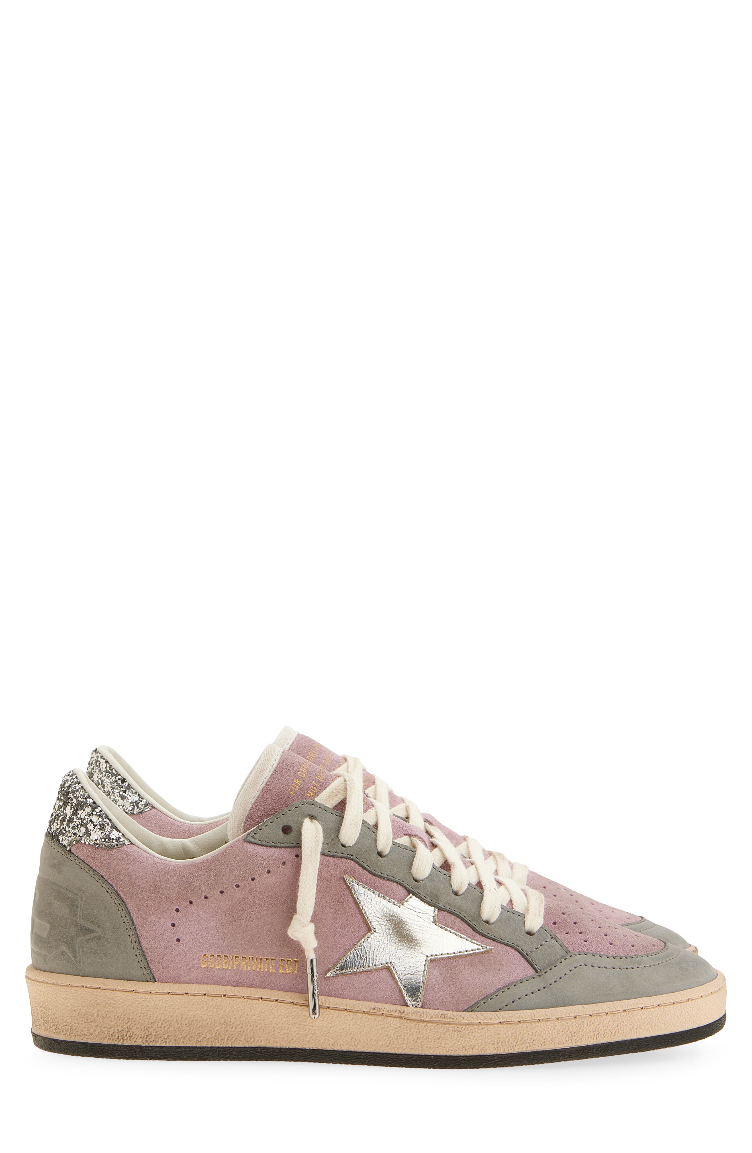 Golden Goose Ball Star Low Top Sneaker, Alternate, color, Lilac/ Grey