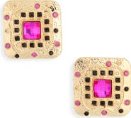 Tasha Statement Square Stud Earrings