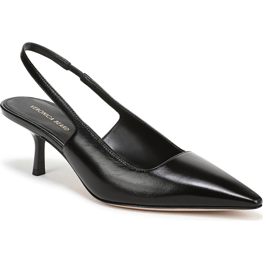 Veronica Beard Cashel Slingback Pointed Toe Pump In Black