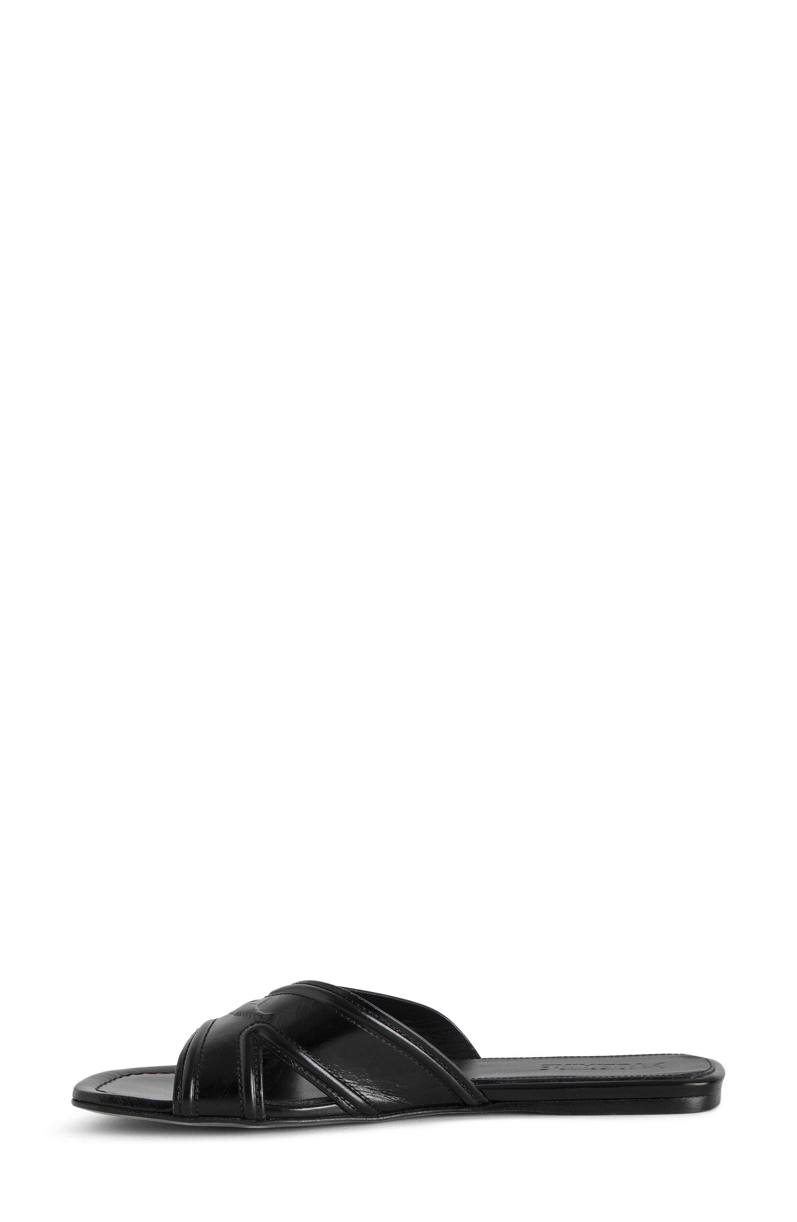 Zadig & Voltaire Azora Slide Sandal, Alternate, color, Noir