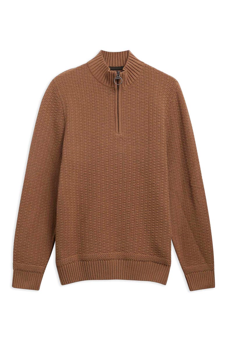 Pluckley Quarter Zip Sweater, Alternate, color, SANDSTONE