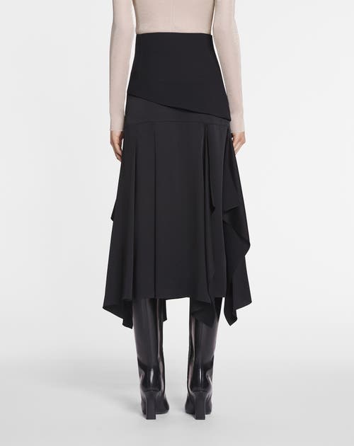 Lanvin Asymmetrical Skirt In Black