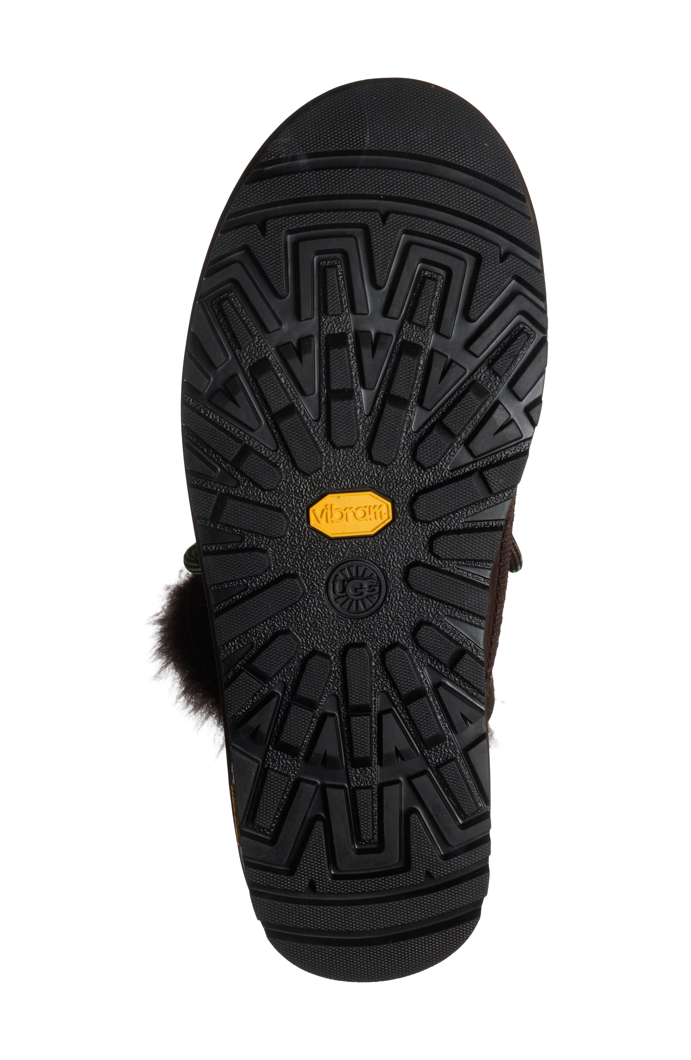 Classic Tread Leather Genuine Shearling Boot, Alternate, color, DUSTED COCOA
