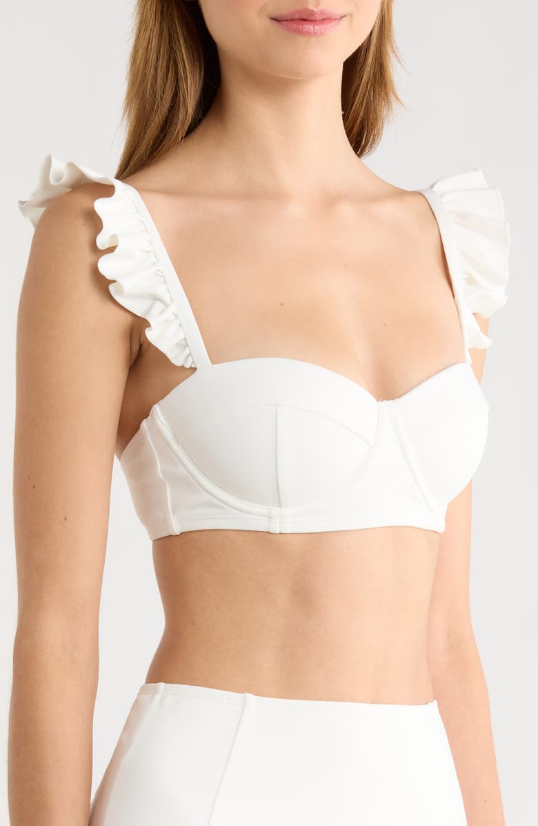 Hutch Ruffle Underwire Bikini Top, Alternate, color, 