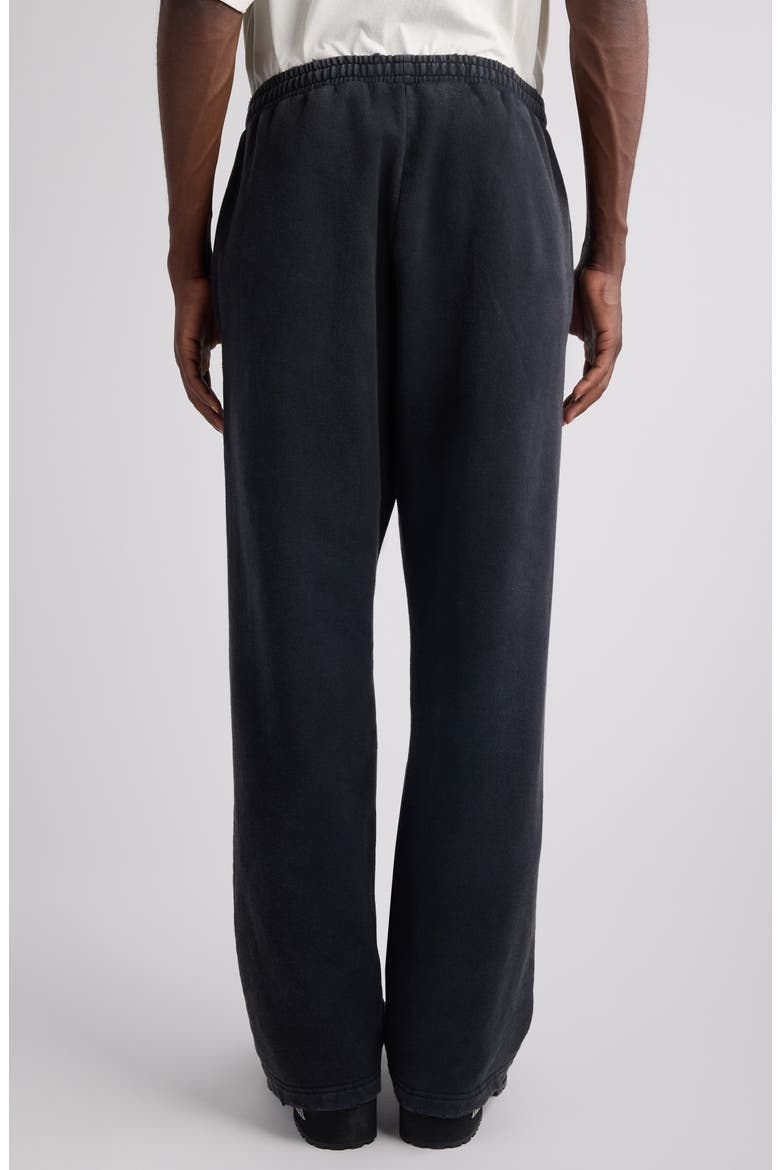 Masking Tape Logo Heavy Fleece Sweatpants, Alternate, color, 1041 FADED WASHED BLACK