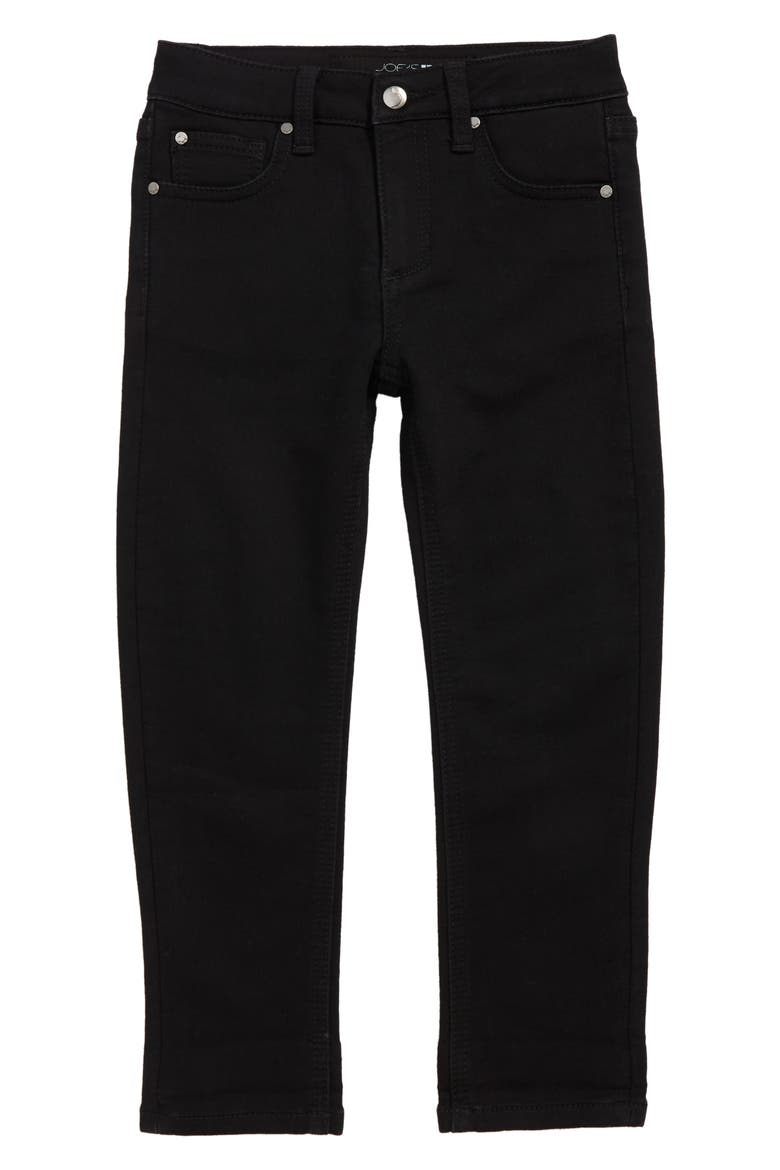 Soder Relaxed Slim Crop Stretch Denim Jeans, Main, color, BLACK