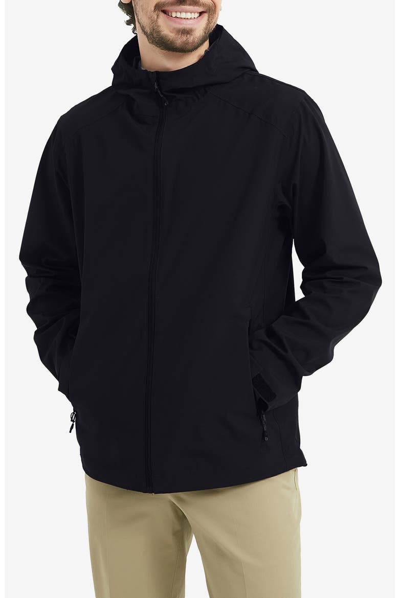 Seam Sealed 2.0 Waterproof Hooded Jacket, Main, color, BLACK