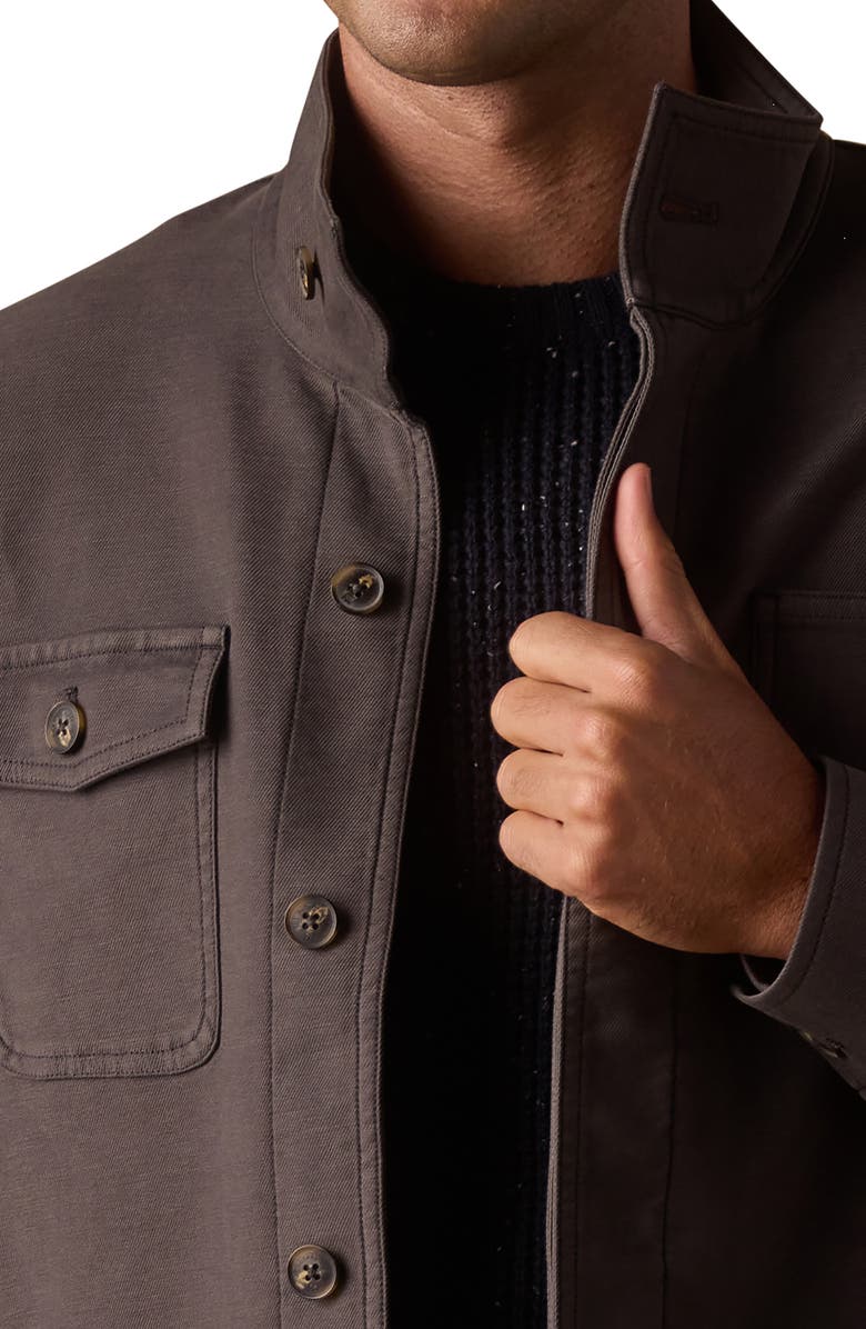 The Normal Brand Comfort Terry Cloth Chore Coat, Alternate, color, Steel