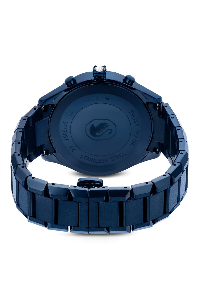 Dextera Chronograph Bracelet Watch, 40mm, Alternate, color, BLUE