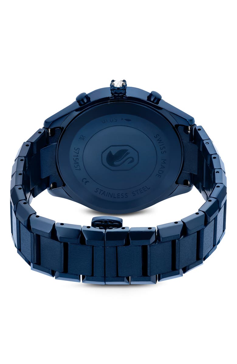 Swarovski Dextera Chronograph Bracelet Watch, 40mm, Alternate, color, Blue