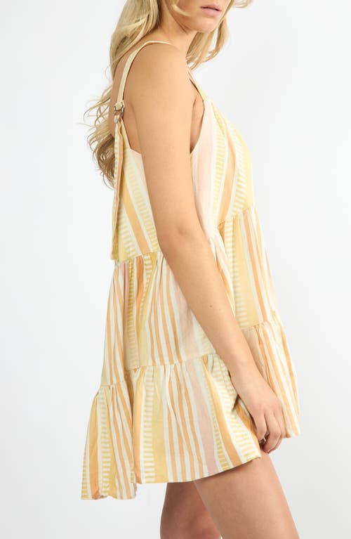 Viens Avec Moi Linen Blend Babydoll Mini Sundress