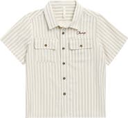 Rylee + Cru Kids' Champ Striped Short Sleeve Shirt
