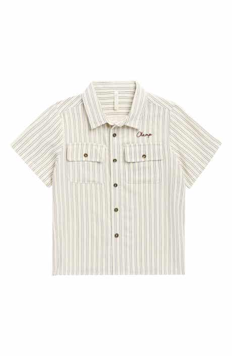 Kids' Champ Striped Short Sleeve Shirt