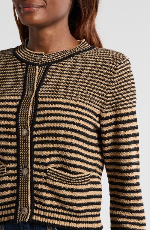 FRAME FRAME STRIPE CARDIGAN SWEATER