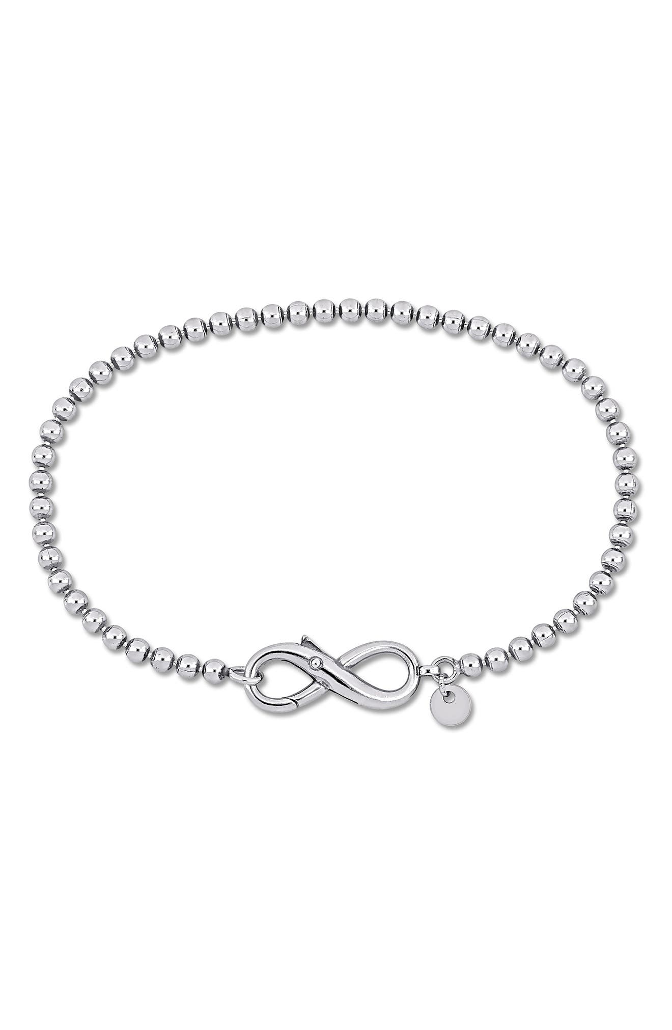 DELMAR Infinity Bead Link Bracelet